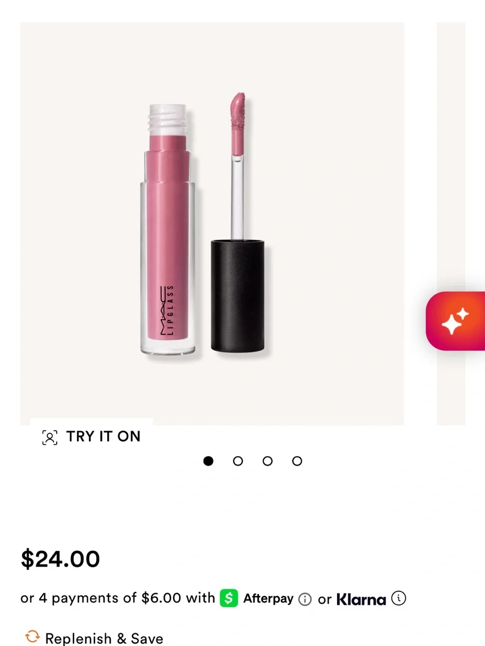 MAC Lipglass Lipgloss in Love Child